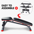 Powertrain FID Weight Bench Flat Incline Decline 250kg Home Gym