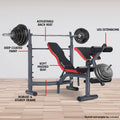 Powertrain Adjustable Weight Bench Home Gym Press 302