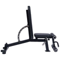 Powertrain Multi Workout Bench Adjustable Backrest Transport Wheels