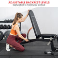 Powertrain Multi Workout Bench Adjustable Backrest Transport Wheels