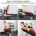 Powertrain Multi Workout Bench Adjustable Backrest Transport Wheels