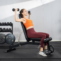 Powertrain Multi Workout Bench Adjustable Backrest Transport Wheels