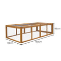 Furtastic Wooden Chicken Coop Rabbit Hutch Rectangular