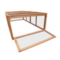 Furtastic Wooden Chicken Coop Rabbit Hutch Rectangular