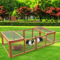Furtastic Wooden Chicken Coop Rabbit Hutch Rectangular