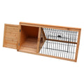 Wooden Rabbit Hutch Triangle Large Pet Cage House Outdoor