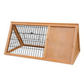 Wooden Rabbit Hutch Triangle Large Pet Cage House Outdoor