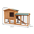 Wooden Chicken Coop Rabbit Hutch Large With Ramp