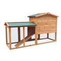Wooden Chicken Coop Rabbit Hutch Large With Ramp