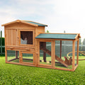 Wooden Chicken Coop Rabbit Hutch Large With Ramp