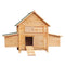 Wooden Chicken Coop Rabbit Hutch Ramp Nesting Boxes