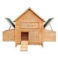 Wooden Chicken Coop Rabbit Hutch Ramp Nesting Boxes