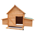 Wooden Chicken Coop Rabbit Hutch Ramp Nesting Boxes