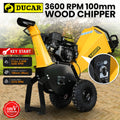 Ducar 70p Wood Chipper Shredder 212cc 4-Stroke Petrol 3600 RPM