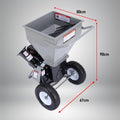 Ducar 8hp Wood Chipper Shredder Petrol Garden Grinder Mulcher Silver