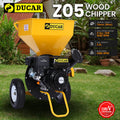 Ducar 8hp Wood Chipper Shredder Petrol Garden Mulcher Yellow