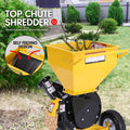 Ducar 8hp Wood Chipper Shredder Petrol Garden Mulcher Yellow