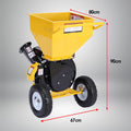 Ducar 8hp Wood Chipper Shredder Petrol Garden Mulcher Yellow