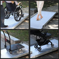 Kartrite 6ft Portable Aluminium Wheelchair Ramp Non-Slip 850lbs Heavy Duty Threshold Access Ramp for Mobility Scooter