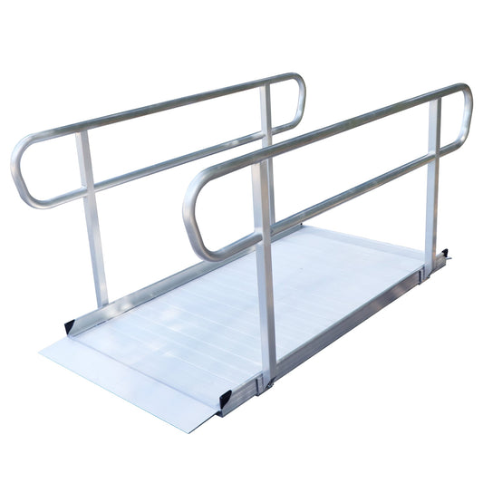 Kartrite 6ft Aluminium Wheelchair Ramp Portable w/ Handrails