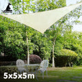 Wallaroo 5m Triangle Sun Shade Sail 160GSM Waterproof Outdoor