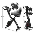 Powertrain 135E 4-in-1 Foldable X-Bike with LCD Display and Resistance Bands