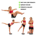 Powertrain Yoga Balance Disc Pilates Trainer Grey Home Gym