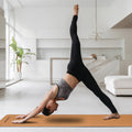 Powertrain Cork Yoga Mat 6mm with Carry Straps Home Gym