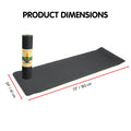 Powertrain 8mm TPE Yoga Mat Black/Green Home Gym Pilates