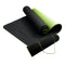 Powertrain 8mm TPE Yoga Mat Black/Green Home Gym Pilates