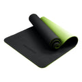 Powertrain 8mm TPE Yoga Mat Black/Green Home Gym Pilates