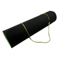 Powertrain 8mm TPE Yoga Mat Black/Green Home Gym Pilates