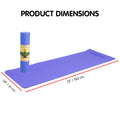 Powertrain TPE Yoga Mat 8mm Thick Purple Pilates Home Gym