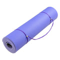 Powertrain TPE Yoga Mat 8mm Thick Purple Pilates Home Gym