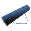 Powertrain TPE Yoga Mat 8mm Dark Blue Pilates Home Gym Exercise
