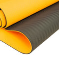 Powertrain TPE Yoga Mat 8mm Orange Pilates Exercise Fitness