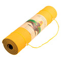 Powertrain TPE Yoga Mat 8mm Orange Pilates Exercise Fitness