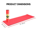 Powertrain TPE Yoga Mat 8mm Red Exercise Pilates Home Gym