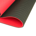 Powertrain TPE Yoga Mat 8mm Red Exercise Pilates Home Gym
