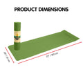 Powertrain 6mm Yoga Mat Olive Non-slip Carry Strap