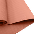 Powertrain 6mm Dual Layer Yoga Mat Peach Non-slip Carry Strap