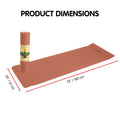 Powertrain 6mm Dual Layer Yoga Mat Peach Non-slip Carry Strap