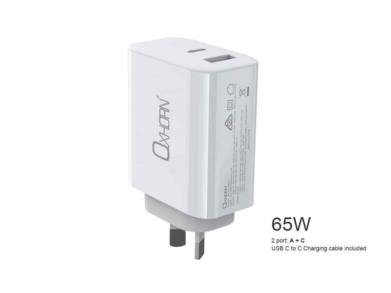 OXHORN NB-PD65AC PD 65W GaN Charger