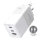 OXHORN NB-PD65CCAW PD GaN Charger 65W 3 Ports White