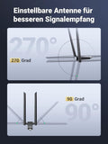 UGREEN 50341 AC1300 Dual-Band USB3.0 Wi-Fi Adapter 867Mbps 5GHz, 2x 5dBi Antennas, 50m Range, for PC/Laptop