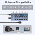 ACASIS HS-707MG-10G 7-in-1 USB 3.2 Gen2 10Gbps Docking Hub w AC for PC Laptop