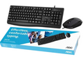 AOC KM170B/97 Wired Home & Office Keyboard + Mouse Combo 1.5M cables Black
