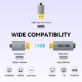 BENFEI 000419GY 8K DisplayPort V1.4 to HDMI V2.1 Aluminum Shell, Nylon Braided Cable 1.8M