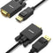 BENFEI 000123BK-10F Uni-Directional DP DisplayPort to VGA Cable Male-Male Gold-Plated Cord 3M