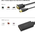 BENFEI 210BK VGA to HDMI Adapter with Audio Support and 1080P Resolution